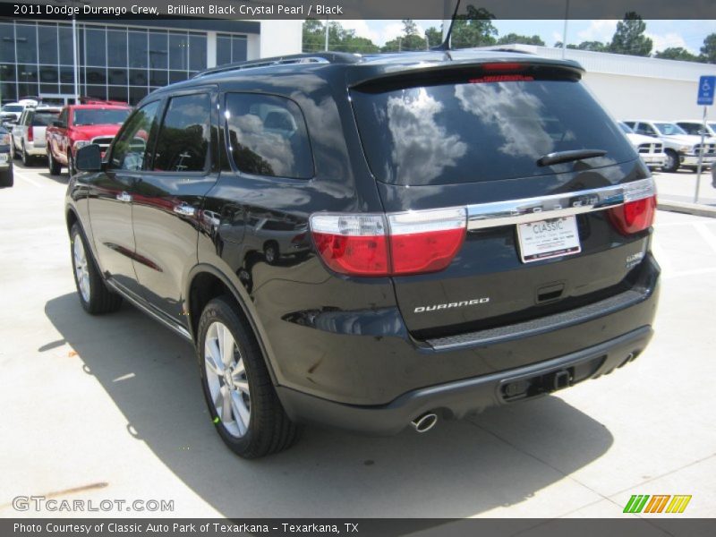 Brilliant Black Crystal Pearl / Black 2011 Dodge Durango Crew