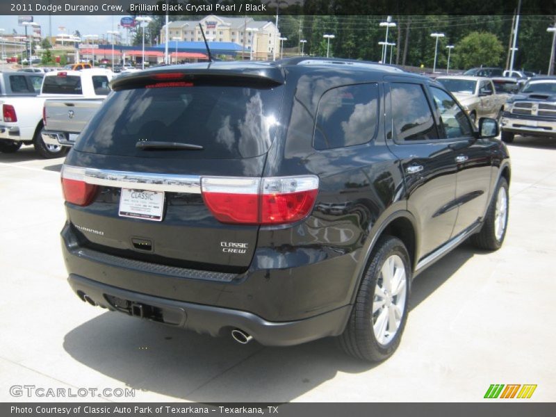 Brilliant Black Crystal Pearl / Black 2011 Dodge Durango Crew