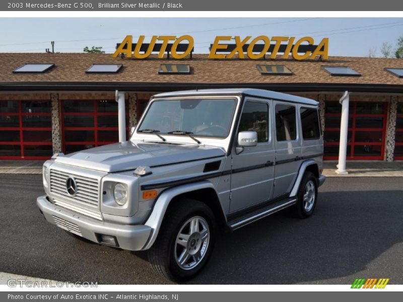 Brilliant Silver Metallic / Black 2003 Mercedes-Benz G 500