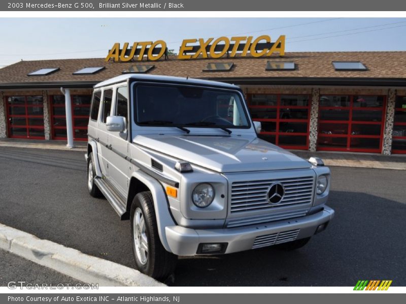 Brilliant Silver Metallic / Black 2003 Mercedes-Benz G 500