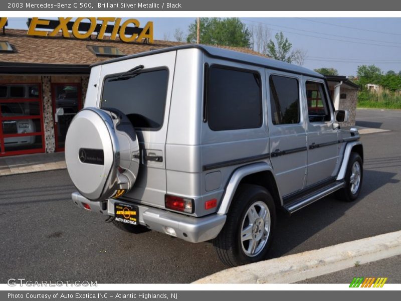 Brilliant Silver Metallic / Black 2003 Mercedes-Benz G 500