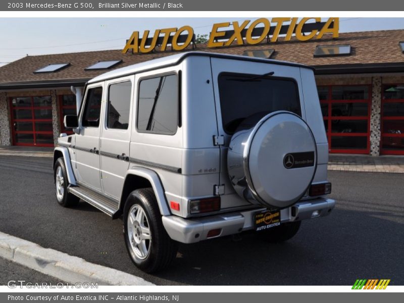 Brilliant Silver Metallic / Black 2003 Mercedes-Benz G 500