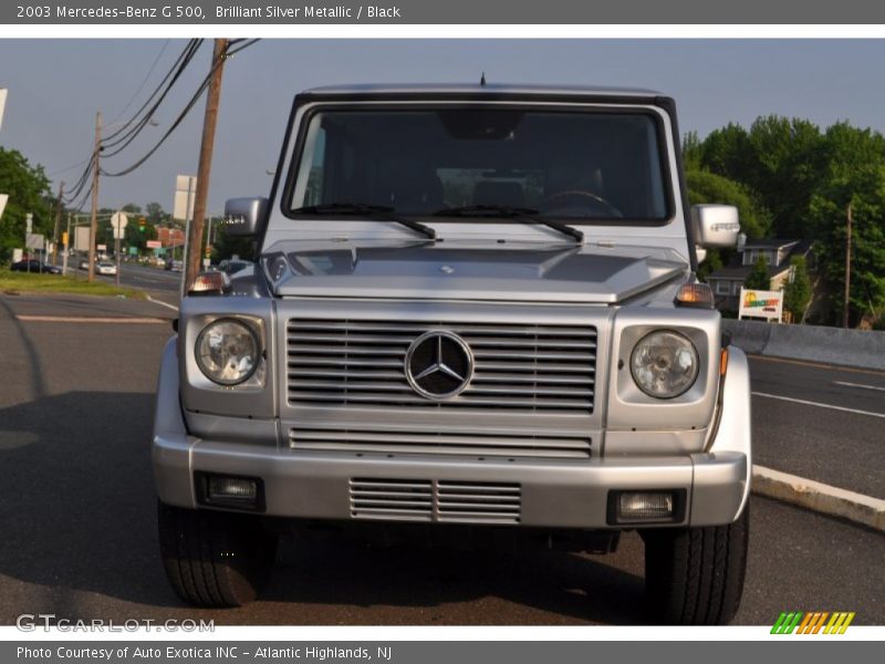 Brilliant Silver Metallic / Black 2003 Mercedes-Benz G 500