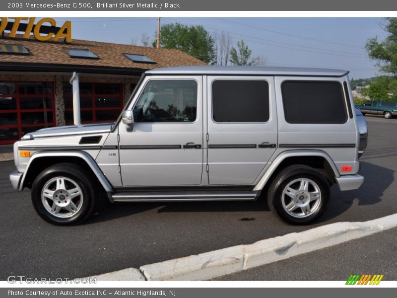 Brilliant Silver Metallic / Black 2003 Mercedes-Benz G 500