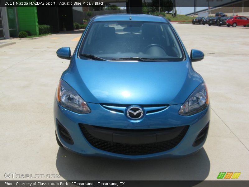 Aquatic Blue Mica / Black 2011 Mazda MAZDA2 Sport