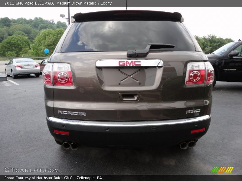 Medium Brown Metallic / Ebony 2011 GMC Acadia SLE AWD