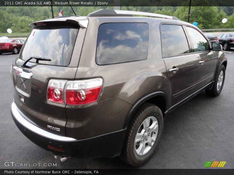 Medium Brown Metallic / Ebony 2011 GMC Acadia SLE AWD