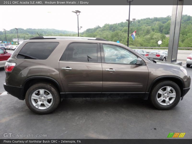 Medium Brown Metallic / Ebony 2011 GMC Acadia SLE AWD