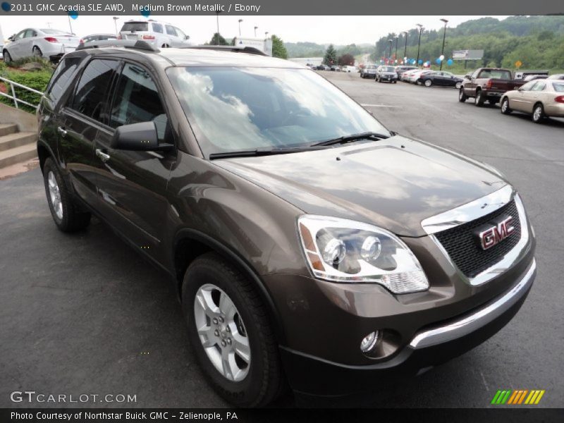 Medium Brown Metallic / Ebony 2011 GMC Acadia SLE AWD