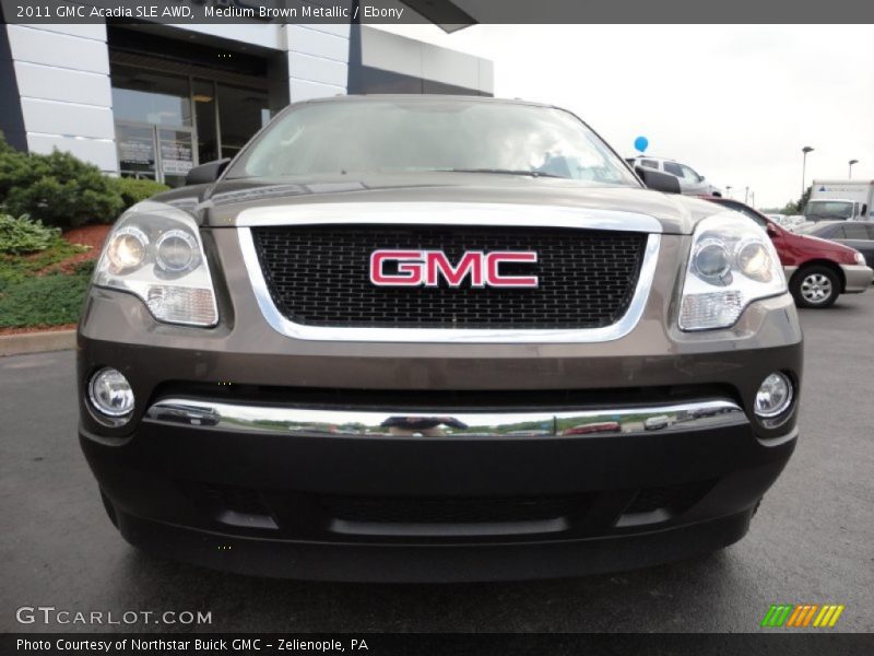 Medium Brown Metallic / Ebony 2011 GMC Acadia SLE AWD