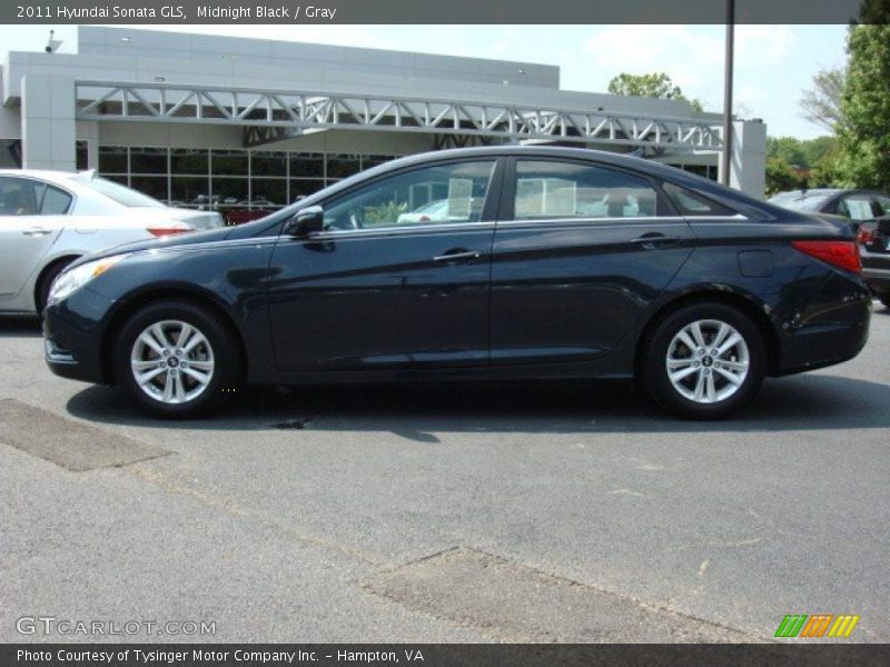 Midnight Black / Gray 2011 Hyundai Sonata GLS