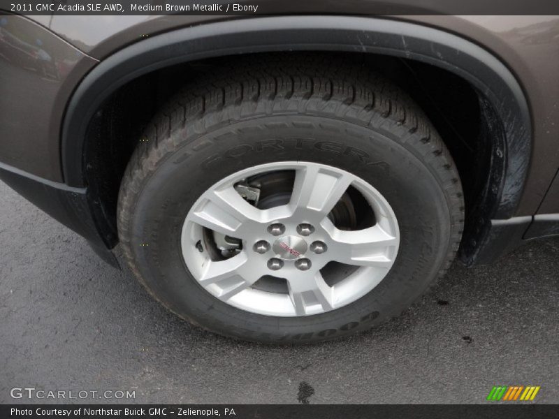 Medium Brown Metallic / Ebony 2011 GMC Acadia SLE AWD