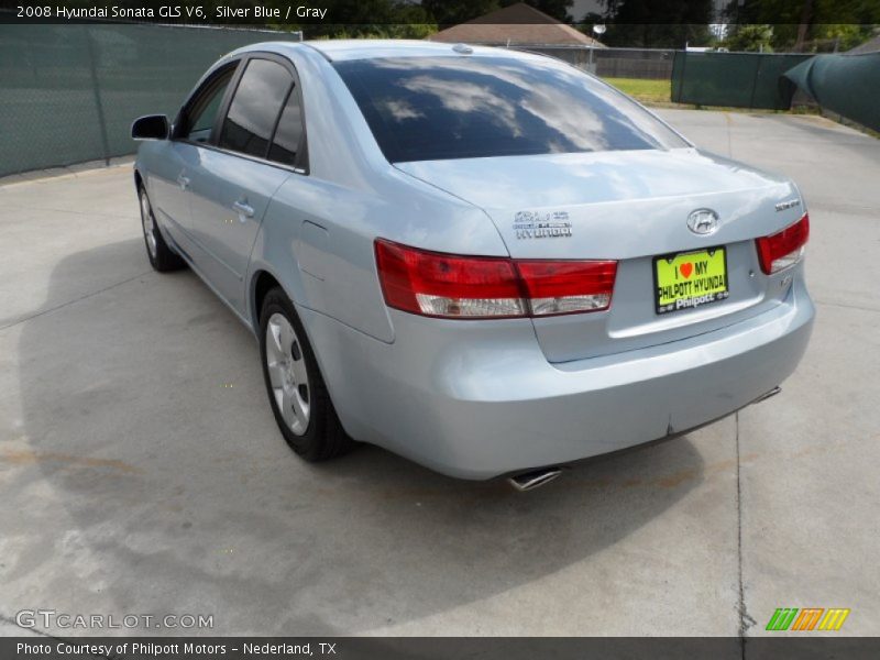 Silver Blue / Gray 2008 Hyundai Sonata GLS V6