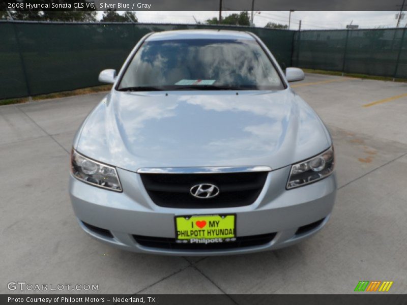 Silver Blue / Gray 2008 Hyundai Sonata GLS V6