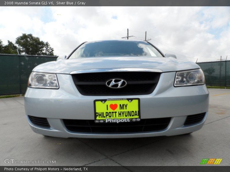Silver Blue / Gray 2008 Hyundai Sonata GLS V6