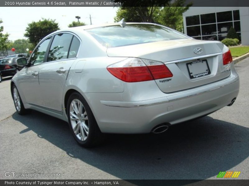 Platinum Metallic / Cashmere 2010 Hyundai Genesis 4.6 Sedan