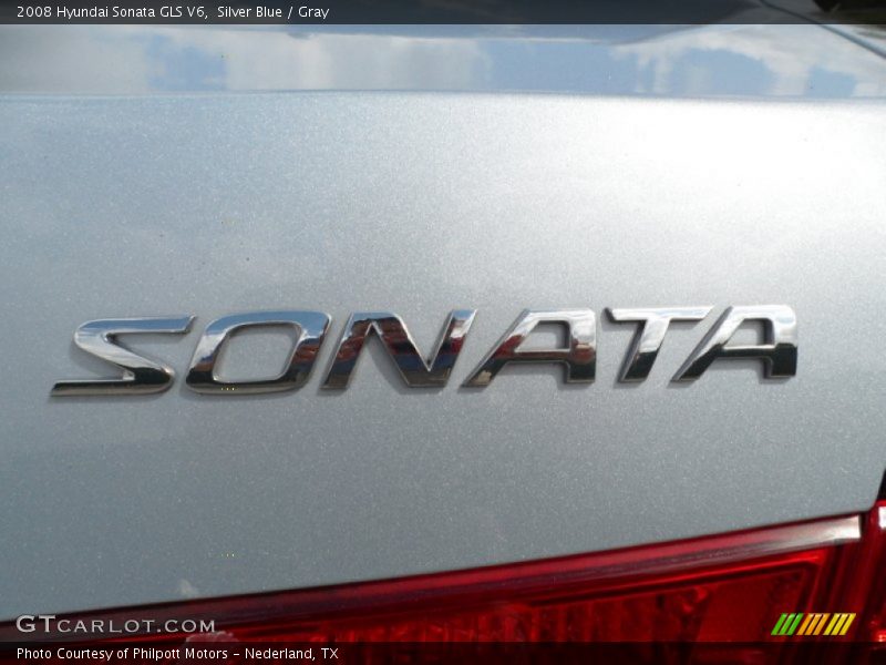 Silver Blue / Gray 2008 Hyundai Sonata GLS V6