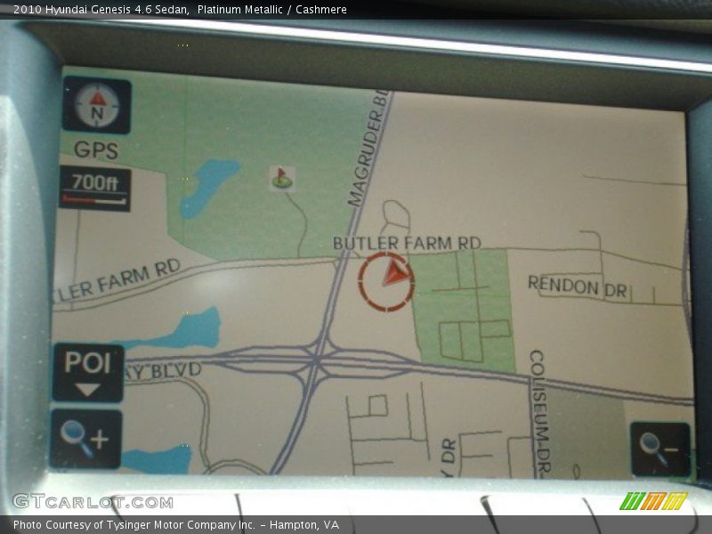 Platinum Metallic / Cashmere 2010 Hyundai Genesis 4.6 Sedan