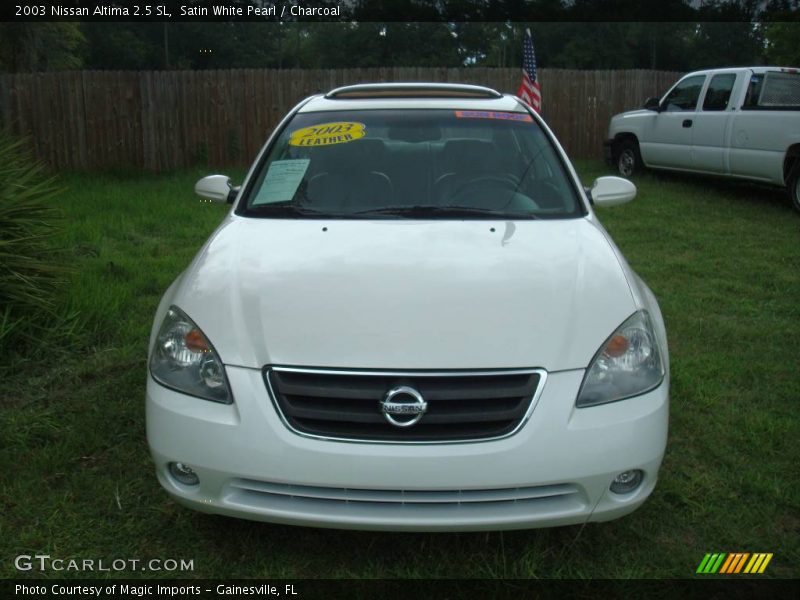 Satin White Pearl / Charcoal 2003 Nissan Altima 2.5 SL