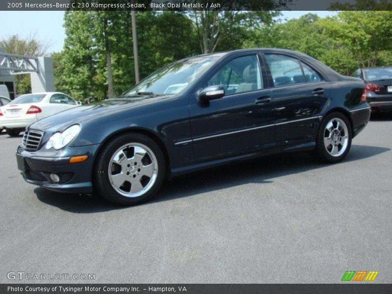 Black Opal Metallic / Ash 2005 Mercedes-Benz C 230 Kompressor Sedan