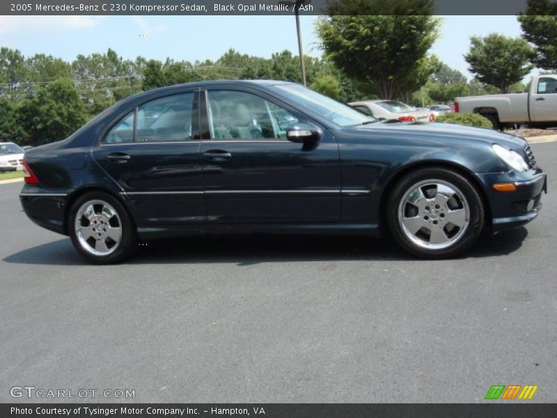 Black Opal Metallic / Ash 2005 Mercedes-Benz C 230 Kompressor Sedan