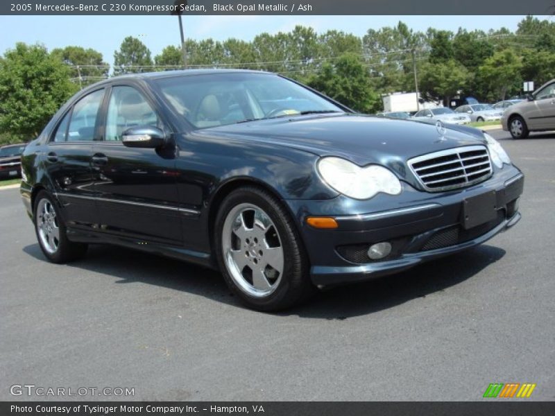 Black Opal Metallic / Ash 2005 Mercedes-Benz C 230 Kompressor Sedan