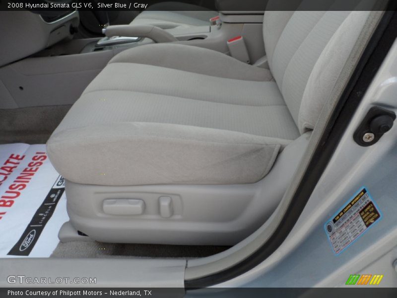 Silver Blue / Gray 2008 Hyundai Sonata GLS V6