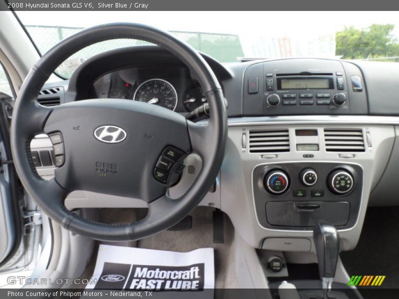 Silver Blue / Gray 2008 Hyundai Sonata GLS V6