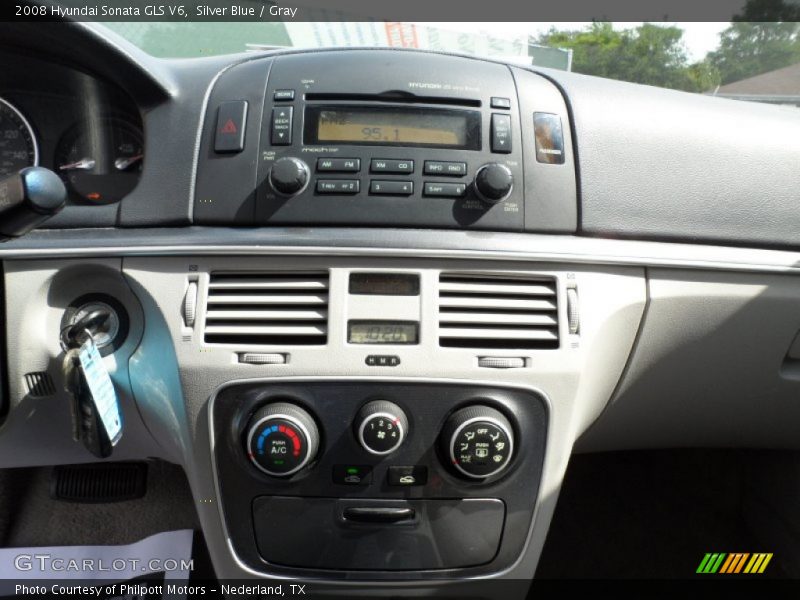 Silver Blue / Gray 2008 Hyundai Sonata GLS V6