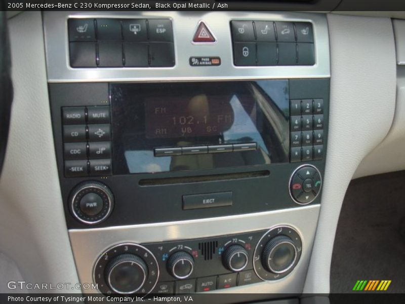 Controls of 2005 C 230 Kompressor Sedan