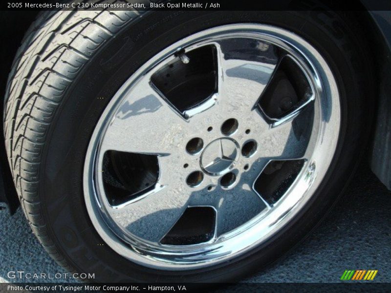 Black Opal Metallic / Ash 2005 Mercedes-Benz C 230 Kompressor Sedan