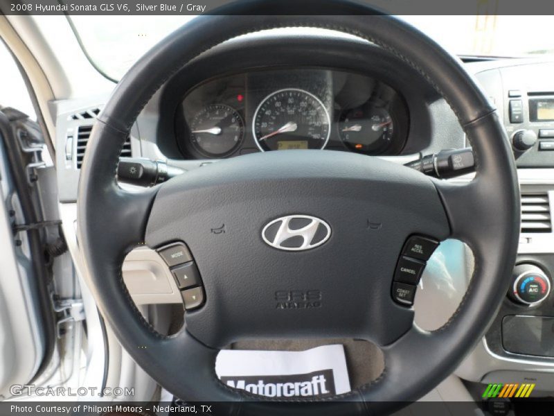 Silver Blue / Gray 2008 Hyundai Sonata GLS V6