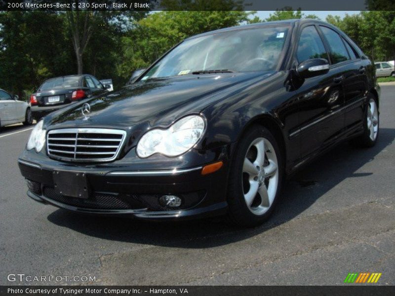 Black / Black 2006 Mercedes-Benz C 230 Sport