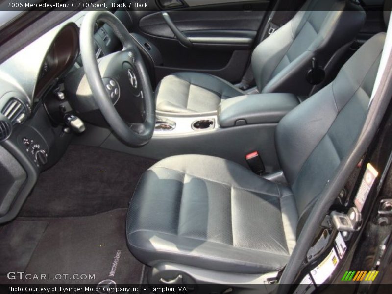 Black / Black 2006 Mercedes-Benz C 230 Sport
