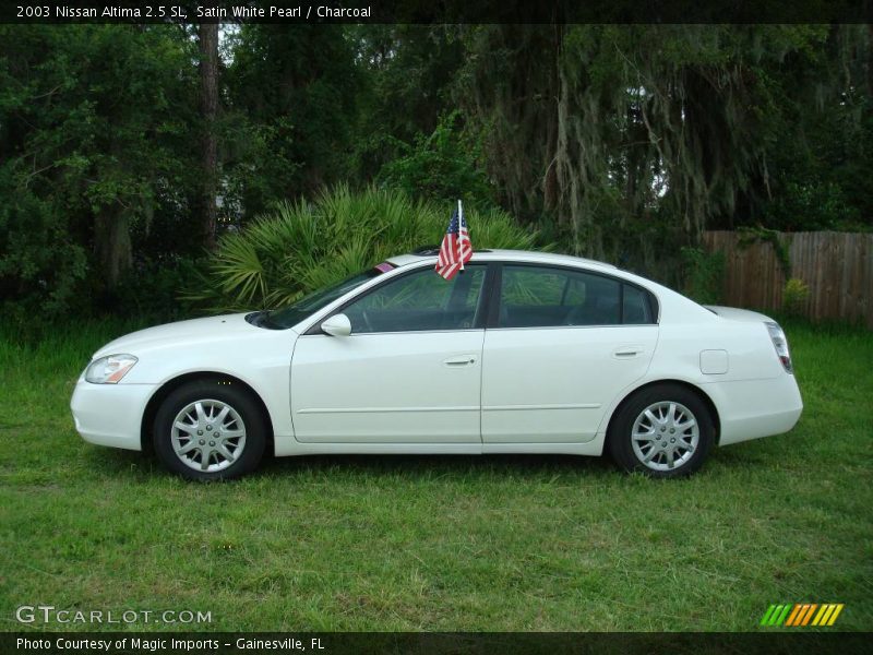 Satin White Pearl / Charcoal 2003 Nissan Altima 2.5 SL