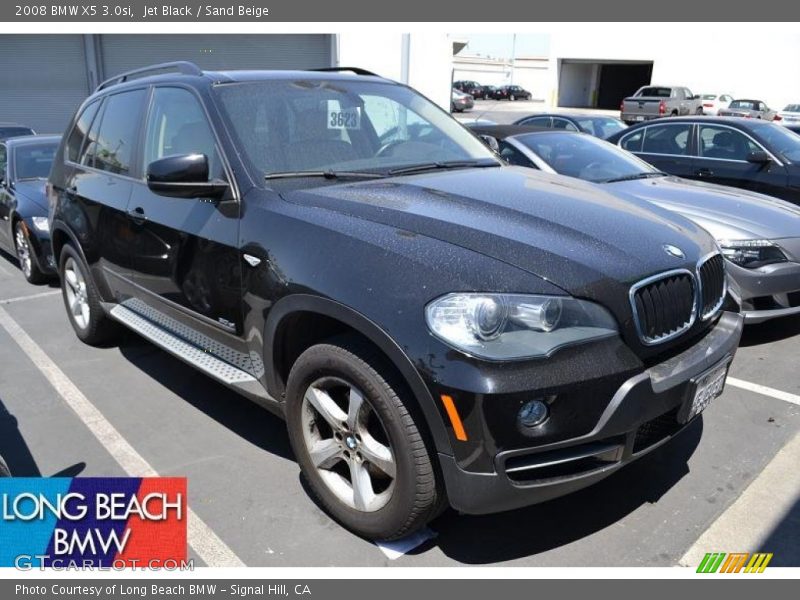 Jet Black / Sand Beige 2008 BMW X5 3.0si