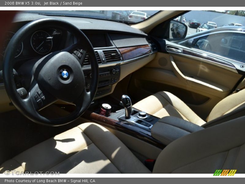 Jet Black / Sand Beige 2008 BMW X5 3.0si