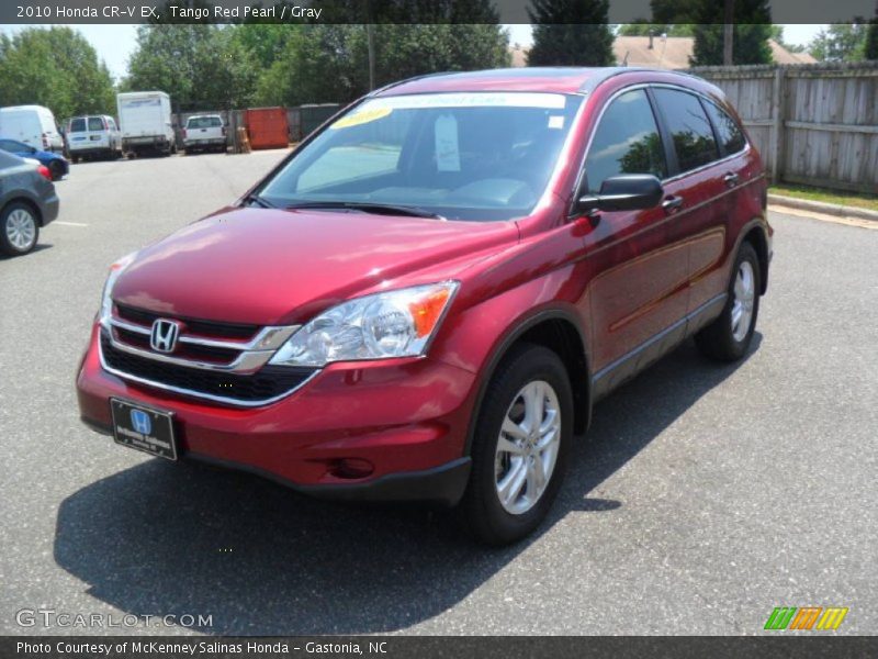 Tango Red Pearl / Gray 2010 Honda CR-V EX