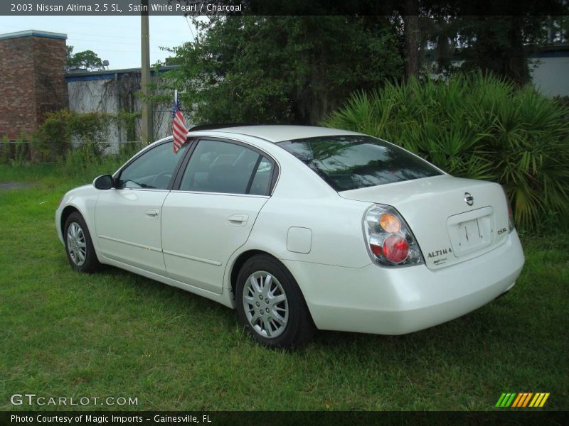 Satin White Pearl / Charcoal 2003 Nissan Altima 2.5 SL