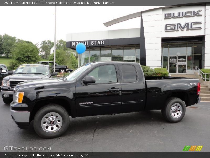 Onyx Black / Dark Titanium 2011 GMC Sierra 1500 Extended Cab 4x4