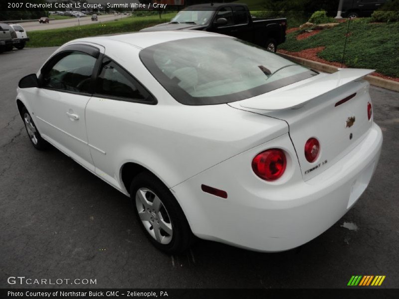 Summit White / Gray 2007 Chevrolet Cobalt LS Coupe