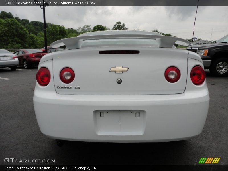 Summit White / Gray 2007 Chevrolet Cobalt LS Coupe