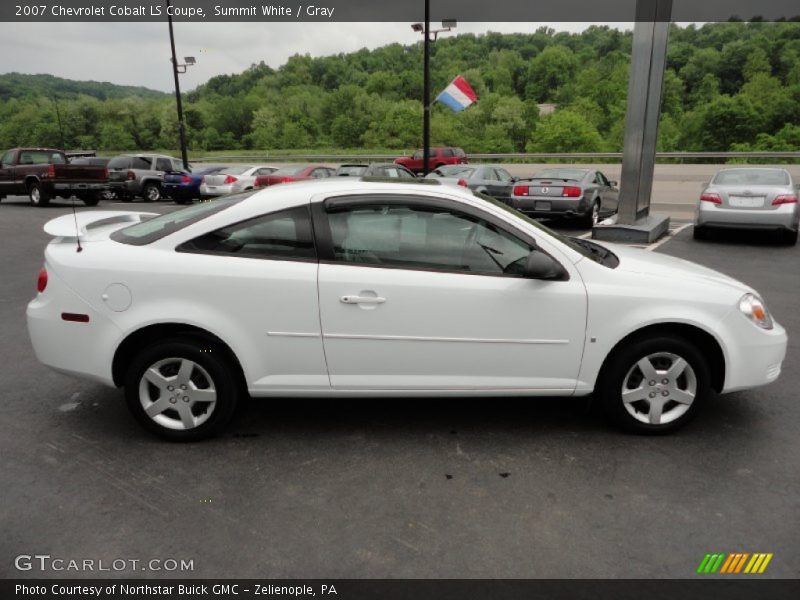 Summit White / Gray 2007 Chevrolet Cobalt LS Coupe