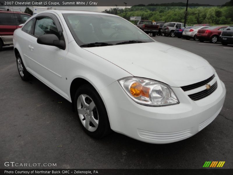 Summit White / Gray 2007 Chevrolet Cobalt LS Coupe