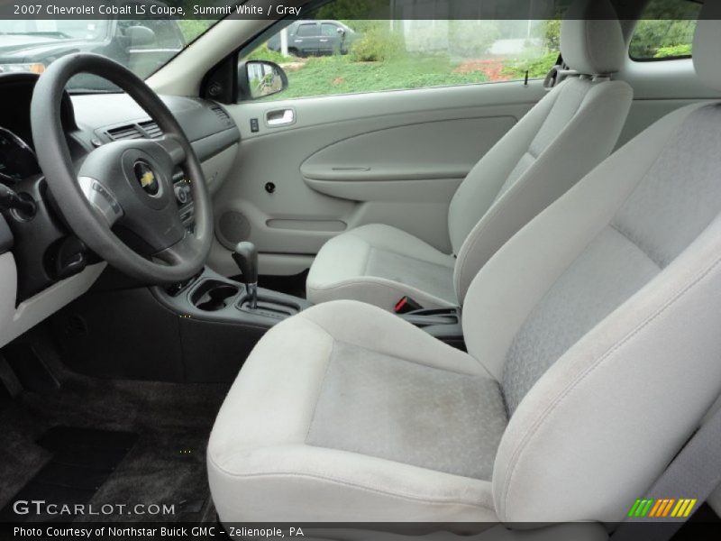 Summit White / Gray 2007 Chevrolet Cobalt LS Coupe