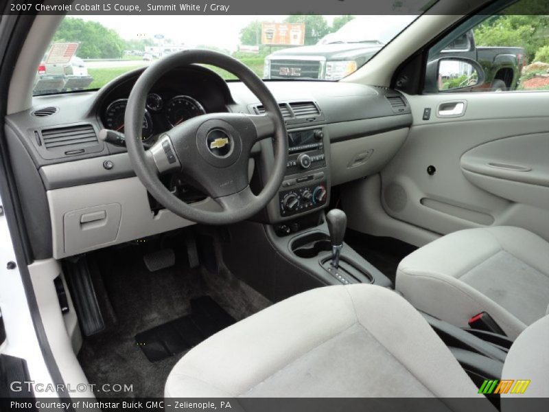 Summit White / Gray 2007 Chevrolet Cobalt LS Coupe