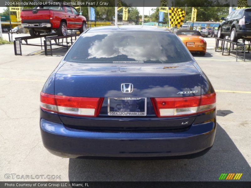 Eternal Blue Pearl / Gray 2004 Honda Accord LX Sedan