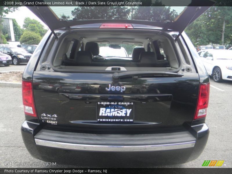 Black / Dark Slate Gray/Light Graystone 2008 Jeep Grand Cherokee Limited 4x4