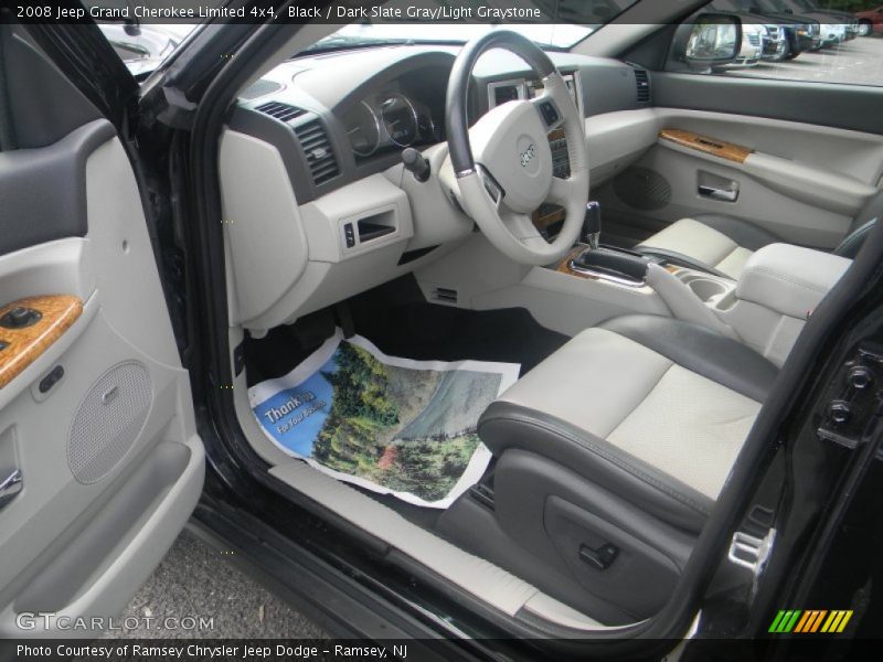 Black / Dark Slate Gray/Light Graystone 2008 Jeep Grand Cherokee Limited 4x4