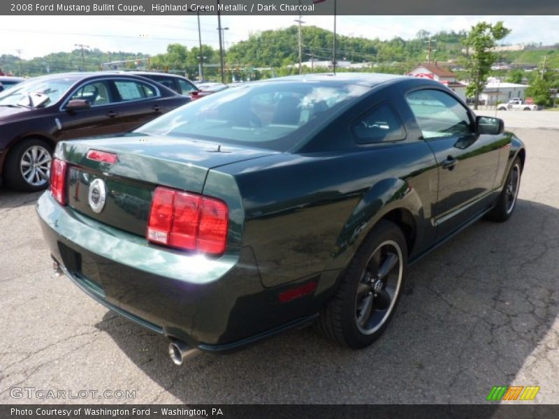 Highland Green Metallic / Dark Charcoal 2008 Ford Mustang Bullitt Coupe